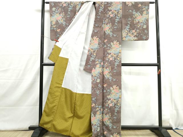 平和屋着物■小紋　花鳥文　暈し染め　洗える着物　DABI1545qa