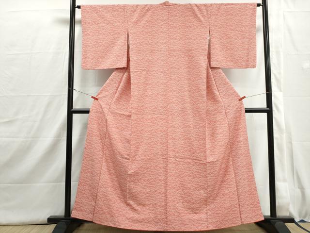 平和屋着物■江戸小紋　桜尽くし文　洗える着物　DABI1551qa