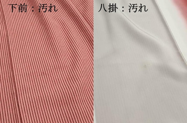 平和屋着物■小紋　間道　洗える着物　DABI1553qa