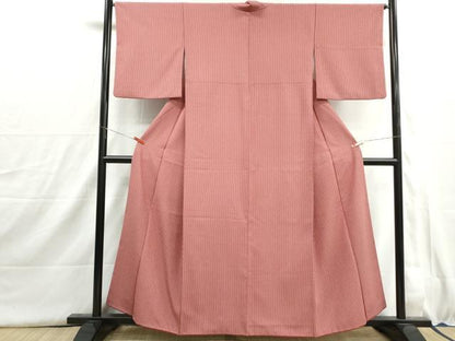 平和屋着物■小紋　間道　洗える着物　DABI1553qa