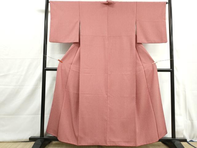 平和屋着物■小紋　間道　洗える着物　DABI1553qa