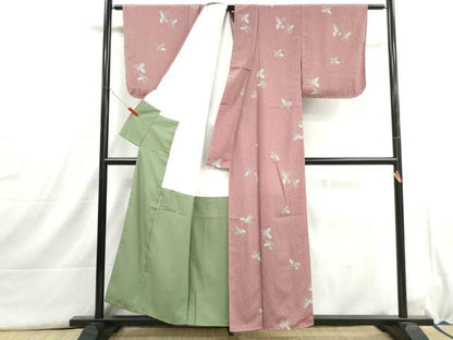 平和屋着物■小紋　蕪　成り物　洗える着物　DABI1557qa