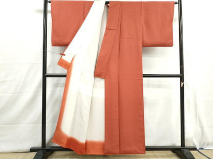平和屋着物■上質な小紋　霞文　正絹　逸品　DABI1563qa