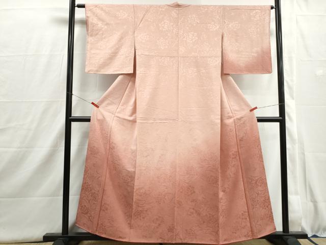 平和屋着物■訪問着　草花地紋　暈し染め　正絹　逸品　DABI1564qa