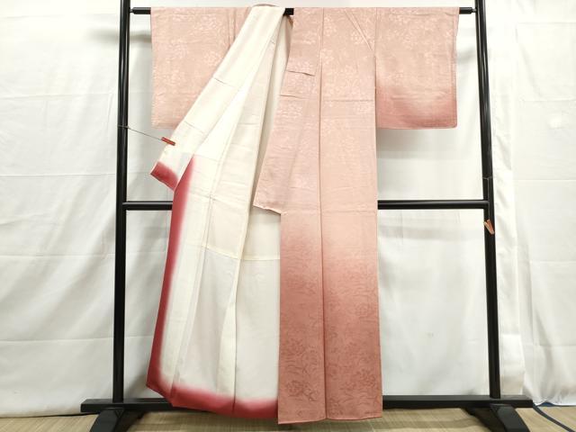 平和屋着物■訪問着　草花地紋　暈し染め　正絹　逸品　DABI1564qa