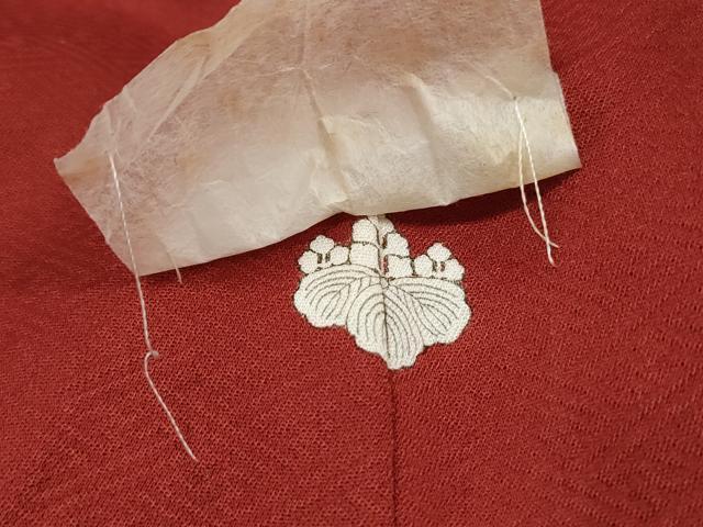 平和屋着物■上質な色無地　紗綾形地紋　紅海老茶色　正絹　逸品　DABI1577qa