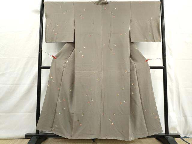 平和屋着物■上質な小紋　抽象文　正絹　逸品　DABI1578qa