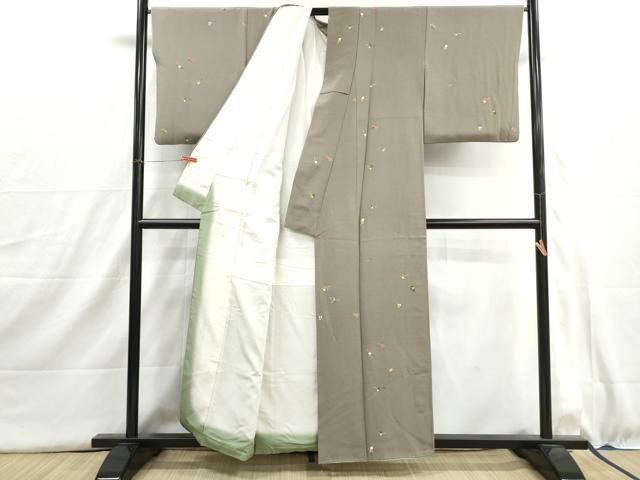平和屋着物■上質な小紋　抽象文　正絹　逸品　DABI1578qa