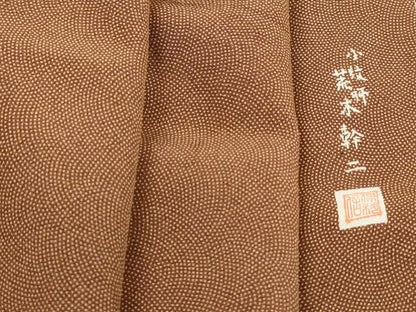 平和屋着物■江戸小紋　小紋師：荒木幹二　鮫小紋柄　正絹　逸品　DABI1580qa