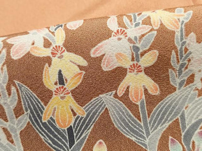 平和屋着物■訪問着　友禅　作家物　草花文　暈し染め　正絹　逸品　DABI1590qa