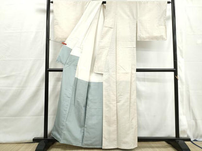平和屋着物■上質な紬　横段文　正絹　逸品　DABI1602qa