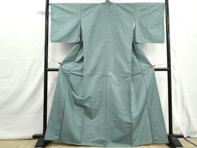 平和屋着物■上質な紬　十字絣　正絹　逸品　DABI1610qa