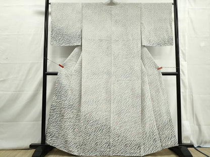平和屋着物■訪問着　群鳥文　暈し染め　正絹　逸品　DABI1612qa
