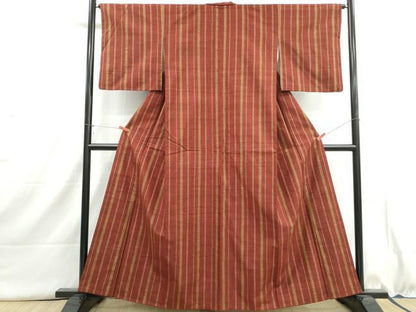 平和屋着物■上質な紬　間道　正絹　逸品　DABI1613qa