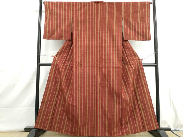 平和屋着物■上質な紬　間道　正絹　逸品　DABI1613qa