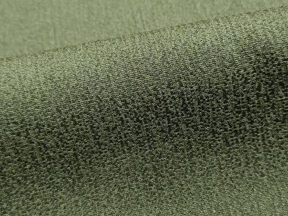 平和屋着物■二代目清次郎監修　手描き　色無地　老竹色　正絹　逸品　DABI1623qa
