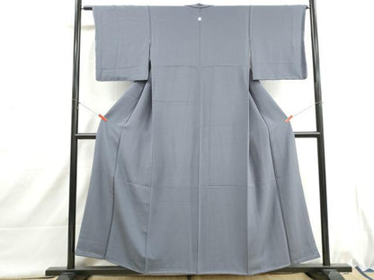 平和屋着物■上質な色無地　薄鼠色　正絹　逸品　DABI1630qa