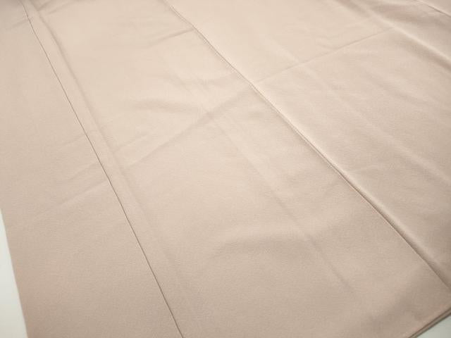 平和屋着物■上質な色無地　灰梅色　正絹　逸品　DABI1632qa