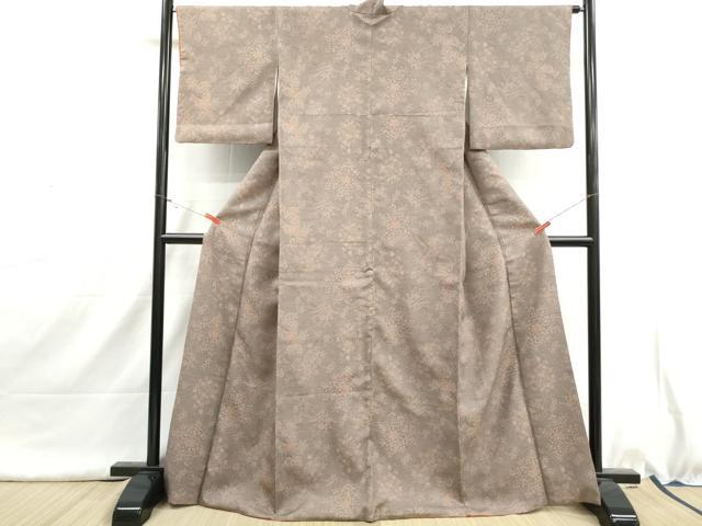 平和屋着物■上質な小紋　流水花文　正絹　逸品　DABI1637qa