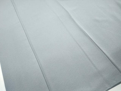平和屋着物■上質な色無地　湊鼠色　正絹　逸品　DABI1638qa