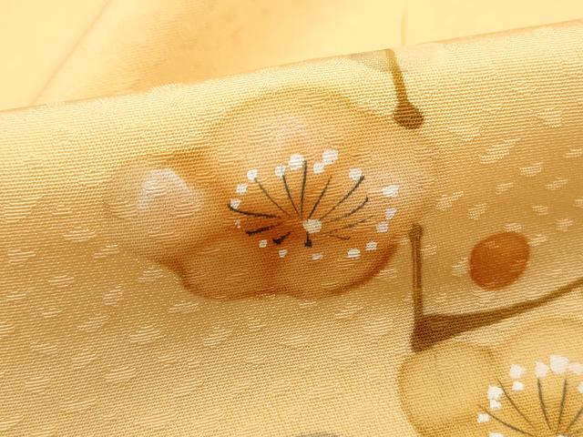 平和屋着物■訪問着　手描き　枝梅文　暈し染め　正絹　逸品　DABI1640qa