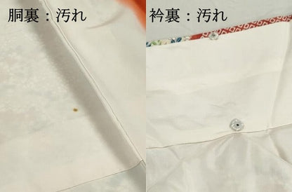 平和屋着物■上質な小紋　草花文　金彩　正絹　逸品　DABI1644qa