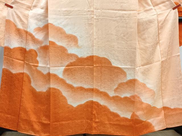 平和屋着物■豪華振袖　重ね雲文　暈し染め　正絹　逸品　DABI1648qa