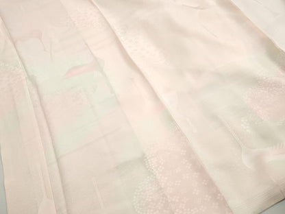 平和屋着物■振袖用長襦袢　袷　群鶴文　暈し染め　やまと誂製　正絹　逸品　DABI1650qa