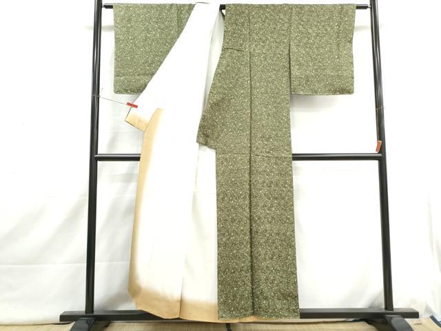 平和屋着物■上質な小紋　更紗花鳥文　正絹　逸品　DABI1651qa