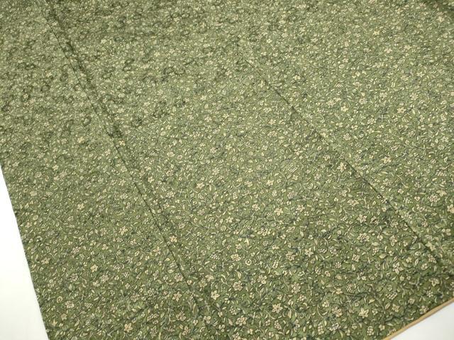 平和屋着物■上質な小紋　更紗花鳥文　正絹　逸品　DABI1651qa
