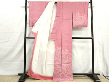 平和屋着物■訪問着　江戸小紋　風景花文　松竹梅　やまと誂製　正絹　逸品　DABI1658qa