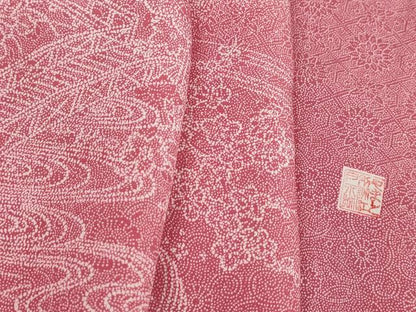 平和屋着物■訪問着　江戸小紋　風景花文　松竹梅　やまと誂製　正絹　逸品　DABI1658qa
