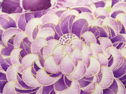 平和屋着物■豪華振袖　絞り　道長乱菊文　金彩　正絹　逸品　DABI1662qa