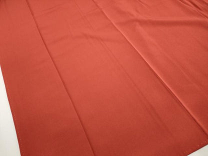 平和屋着物■上質な色無地　紅海老茶色　正絹　逸品　DABI1663qa