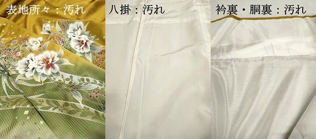 平和屋着物■訪問着　鳳凰花文　暈し染め　金銀彩　正絹　逸品　DABI1665qa
