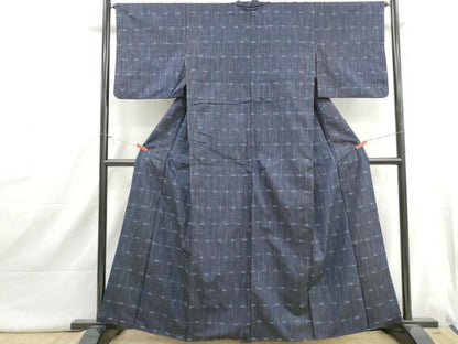 平和屋着物■上質な紬　抽象間道　正絹　逸品　DABI1668qa