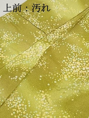 平和屋着物■上質な小紋　霞文　大小あられ　暈し染め　ロング丈　正絹　逸品　DABI1669qa