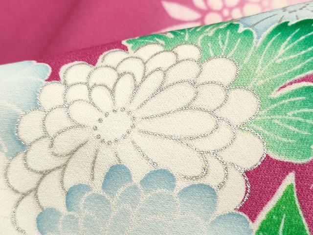 平和屋着物■豪華振袖　牡丹枝梅文　暈し染め　銀彩　正絹　逸品　DABI1670qa
