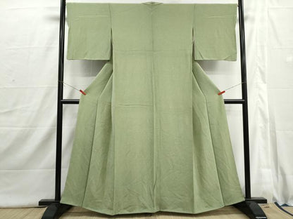 平和屋着物■江戸小紋　鮫小紋柄　鬼しぼ縮緬　正絹　逸品　DABI1675qa