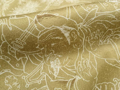 平和屋着物■訪問着　刺繍　人物風景文　金彩　正絹　逸品　DABI1679qa