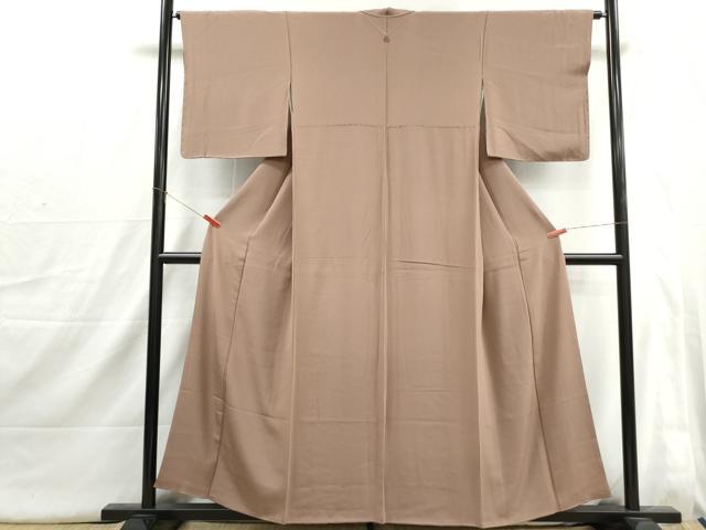 平和屋着物■上質な色無地　梅染色　ほていや扱い　正絹　逸品　DABI1690qa