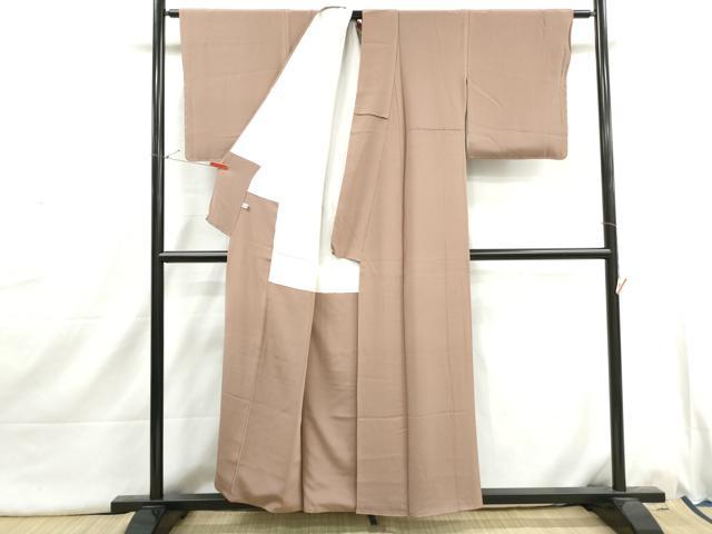平和屋着物■上質な色無地　梅染色　ほていや扱い　正絹　逸品　DABI1690qa