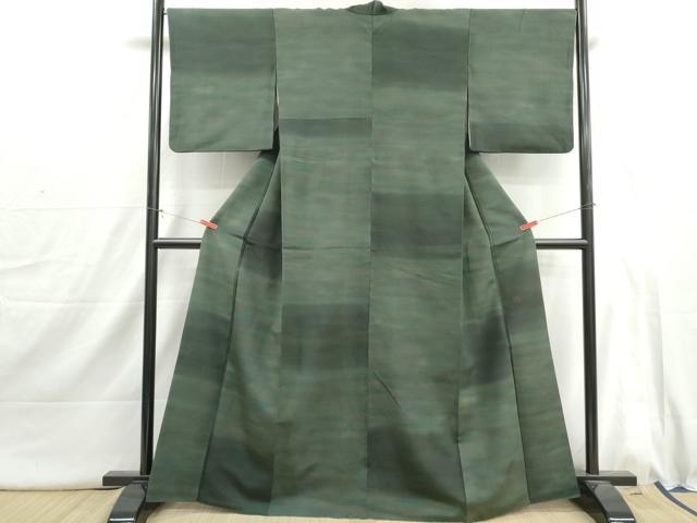 平和屋着物■上質な小紋　作家物　霞文　暈し染め　正絹　逸品　DABI1693qa