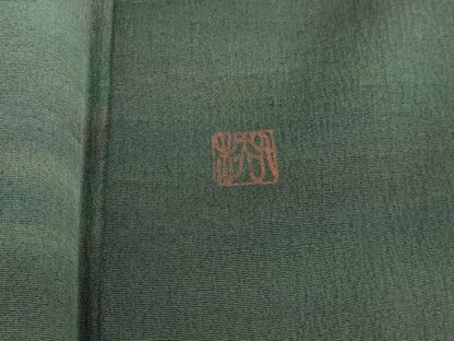 平和屋着物■上質な小紋　作家物　霞文　暈し染め　正絹　逸品　DABI1693qa