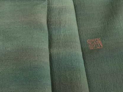 平和屋着物■上質な小紋　作家物　霞文　暈し染め　正絹　逸品　DABI1693qa
