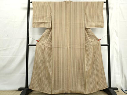 平和屋着物■上質な小紋　間道　正絹　逸品　DABI1702qa