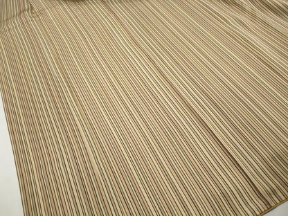 平和屋着物■上質な小紋　間道　正絹　逸品　DABI1702qa