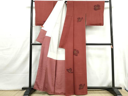 平和屋着物■訪問着　舞花文　金彩　正絹　逸品　DABI1703qa