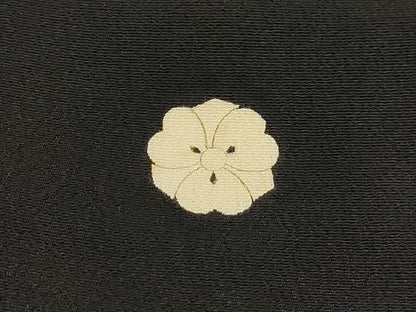 平和屋着物■豪華黒留袖　駒刺繍　流水檜扇文　松竹梅　金銀彩　正絹　逸品　DABI1713qa
