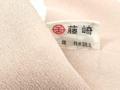 平和屋着物■豪華色留袖　駒刺繍　扇面花鳥文　牡丹　暈し染め　金彩　正絹　逸品　DABI1717qa
